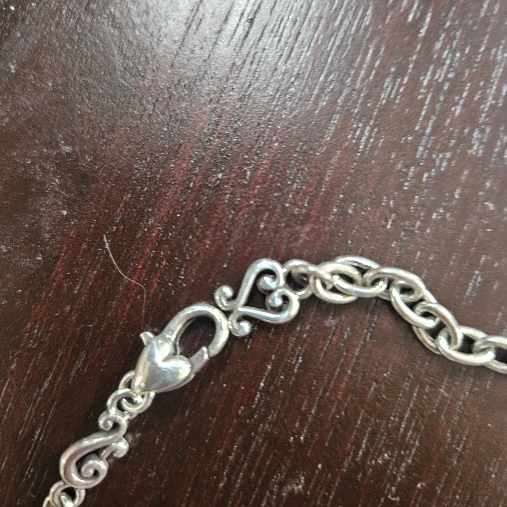 Brighton Vivaldi Silver and Black Dangle Necklace - Picture 4 of 4